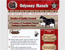 Tablet Screenshot of odysseyranch.com
